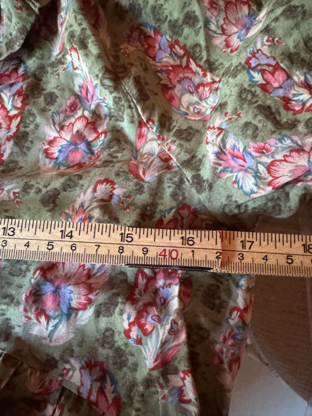 Natural Life Floral Boho Midi Dress Button Front Cottagecore Prairie - Picture 11 of 11